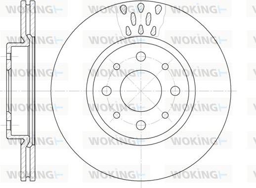 Woking D6189.10 - Bremžu diski autospares.lv