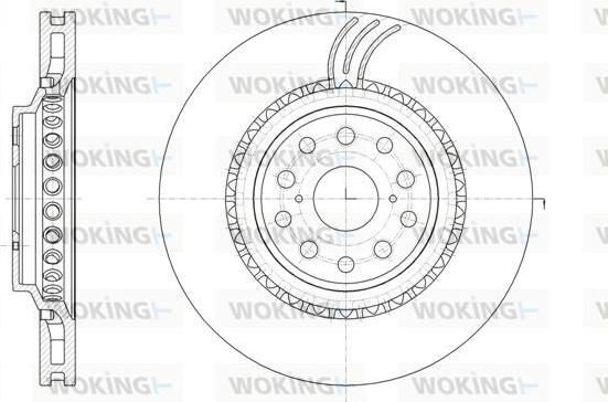 Woking D61878.10 - Bremžu diski autospares.lv