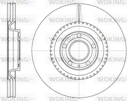 Woking D61392.10 - Bremžu diski www.autospares.lv