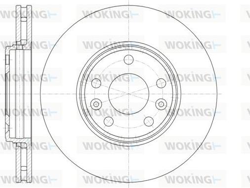 Woking D61344.10 - Bremžu diski www.autospares.lv