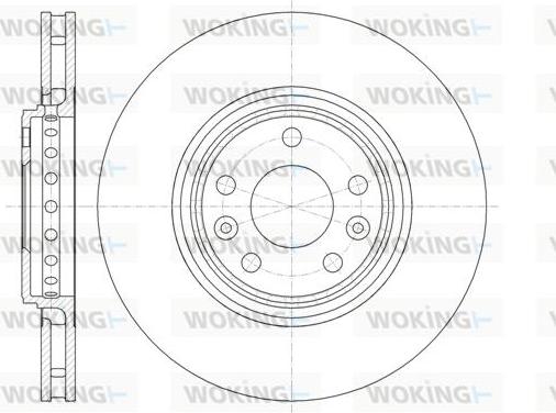 Woking D61345.10 - Bremžu diski www.autospares.lv