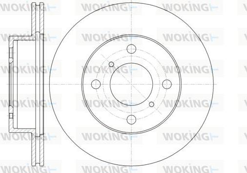 Woking D61353.10 - Bremžu diski www.autospares.lv