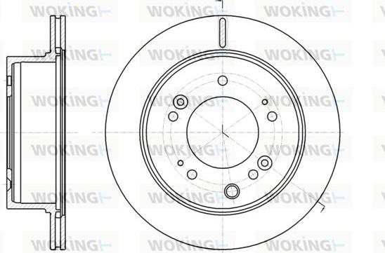 Woking D61306.10 - Bremžu diski www.autospares.lv