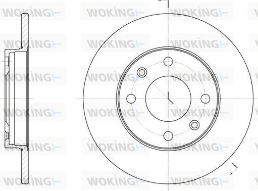 Woking D6130.00 - Bremžu diski autospares.lv