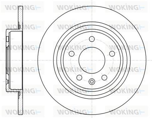 Woking D61315.00 - Bremžu diski www.autospares.lv