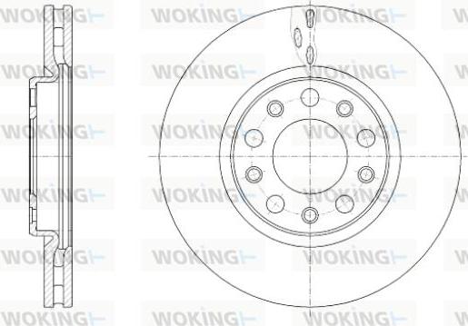 Woking D61389.10 - Bremžu diski autospares.lv