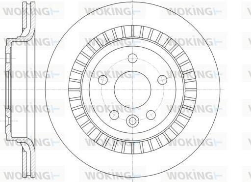 Woking D61320.10 - Bremžu diski www.autospares.lv