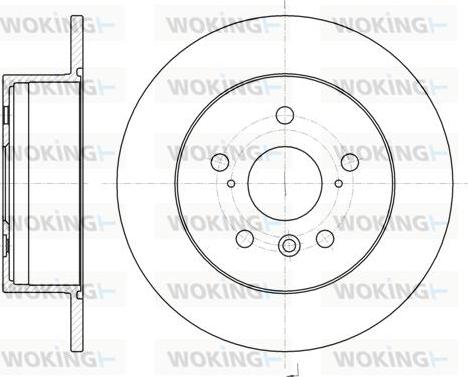 Woking D61327.00 - Bremžu diski autospares.lv