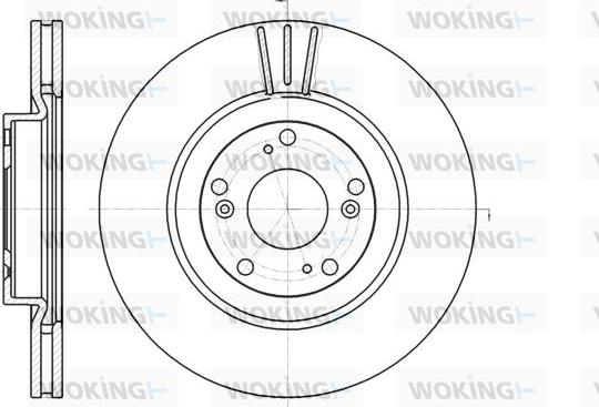 Woking D61297.10 - Bremžu diski www.autospares.lv