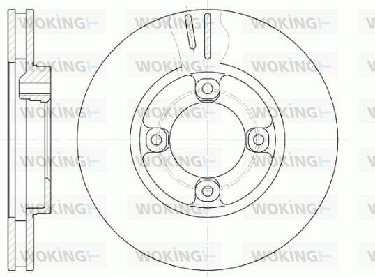 Woking D61248.10 - Bremžu diski autospares.lv