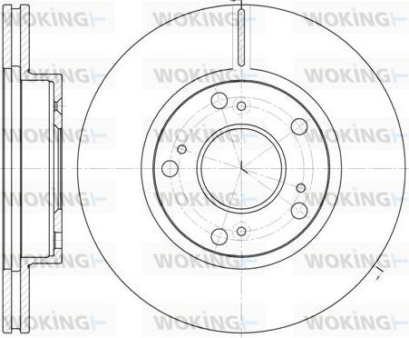 Woking D61263.10 - Bremžu diski www.autospares.lv