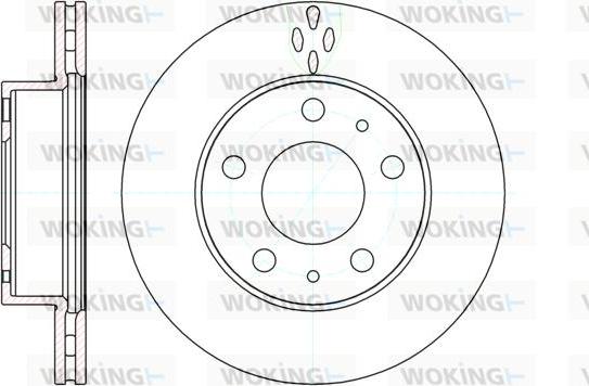 Woking D61204.10 - Bremžu diski autospares.lv