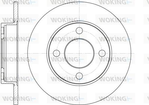 Woking D6120.00 - Bremžu diski www.autospares.lv