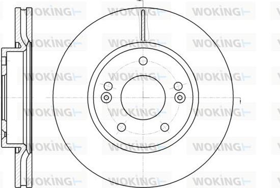 Woking D61208.10 - Bremžu diski autospares.lv