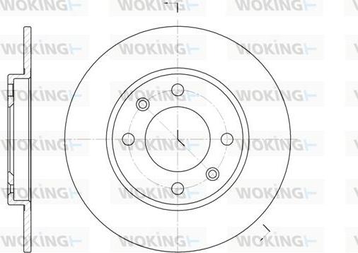 Woking D6128.00 - Bremžu diski autospares.lv