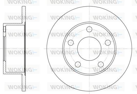 Woking D6123.00 - Bremžu diski www.autospares.lv