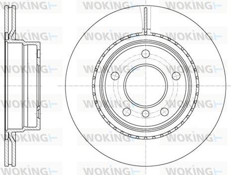 Woking D61231.10 - Bremžu diski autospares.lv