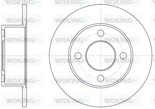 Woking D6122.00 - Bremžu diski www.autospares.lv