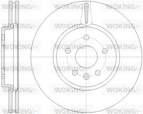 Woking D61794.10 - Bremžu diski www.autospares.lv