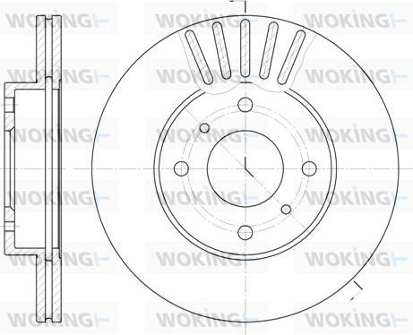 Woking D6179.10 - Bremžu diski www.autospares.lv