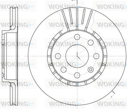 Woking D6174.10 - Bremžu diski autospares.lv