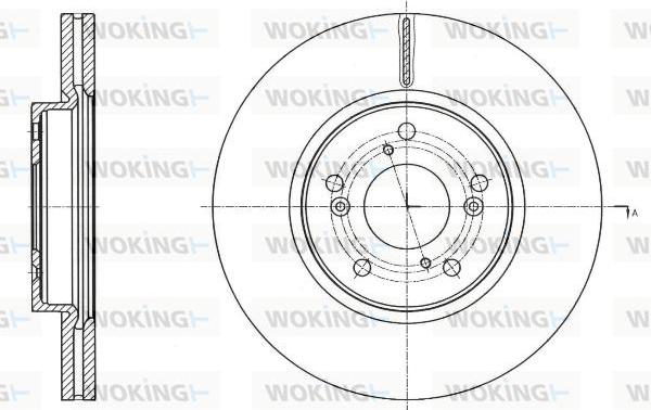 Woking D61754.10 - Bremžu diski www.autospares.lv