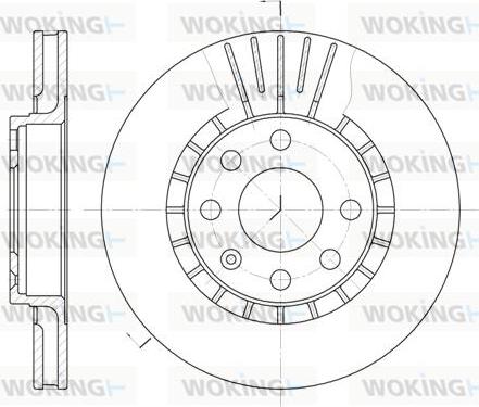 Woking D6178.10 - Bremžu diski autospares.lv