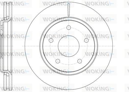 Woking D61724.10 - Bremžu diski www.autospares.lv