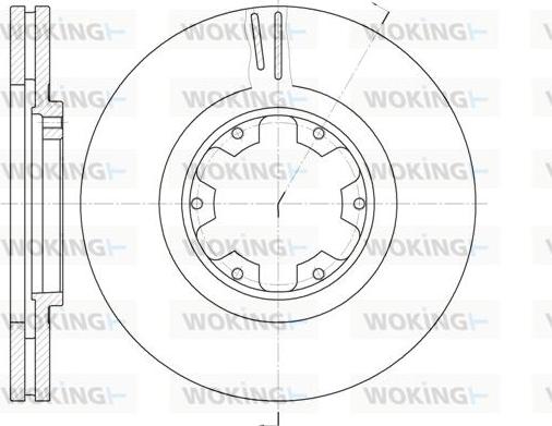 Woking D6899.10 - Bremžu diski autospares.lv