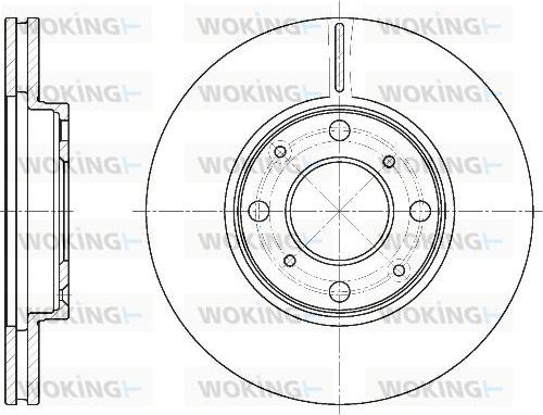 Woking D6844.10 - Bremžu diski www.autospares.lv