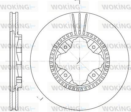 Woking D6845.10 - Bremžu diski autospares.lv