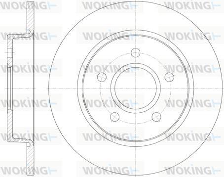 Woking D6846.00 - Bremžu diski autospares.lv