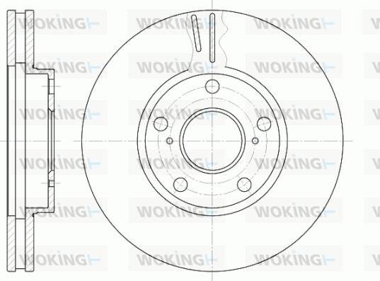 Woking D6842.10 - Тормозной диск www.autospares.lv