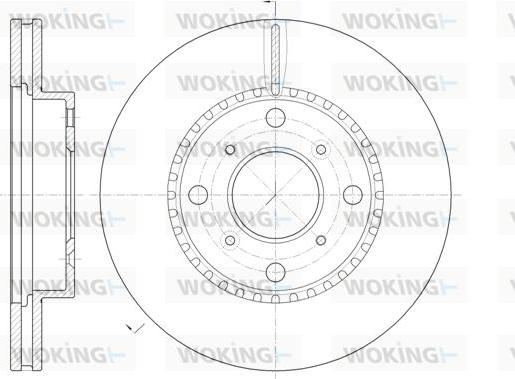 Woking D6804.10 - Bremžu diski www.autospares.lv