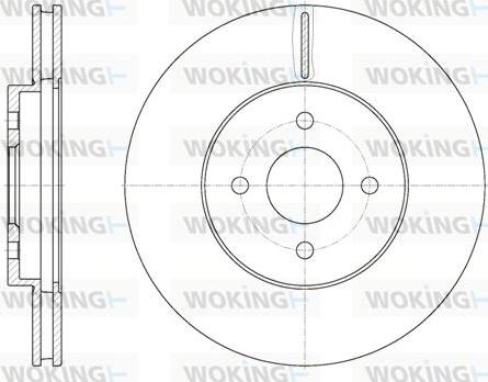 Woking D6806.10 - Bremžu diski www.autospares.lv