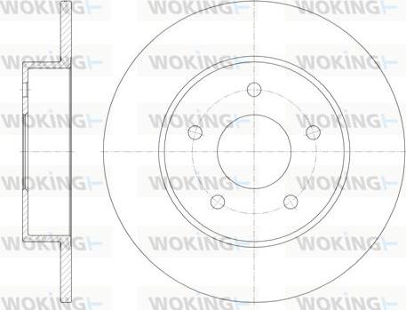 Woking D6820.00 - Bremžu diski www.autospares.lv