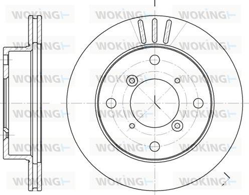 Woking D6399.10 - Bremžu diski www.autospares.lv