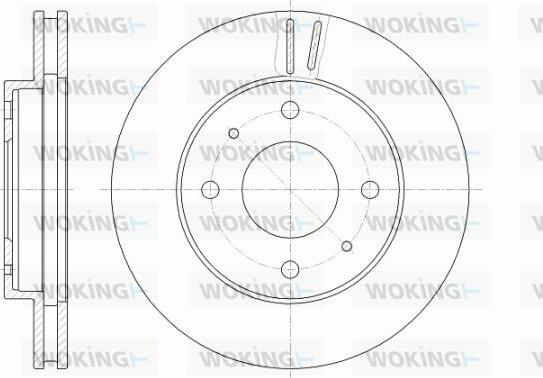 Woking D6394.10 - Bremžu diski www.autospares.lv