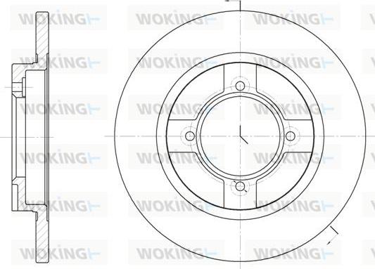 Woking D6396.00 - Тормозной диск www.autospares.lv