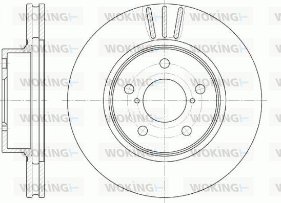 Woking D6397.10 - Brake Disc www.autospares.lv