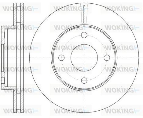 Woking D6365.10 - Bremžu diski www.autospares.lv