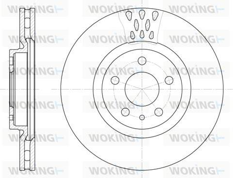 Woking D6305.10 - Bremžu diski autospares.lv