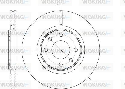 Woking D6306.10 - Тормозной диск www.autospares.lv