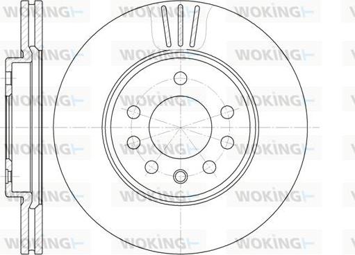 Woking D6319.10 - Bremžu diski autospares.lv