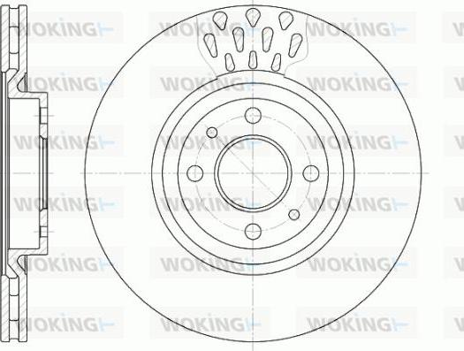 Woking D6315.10 - Bremžu diski autospares.lv