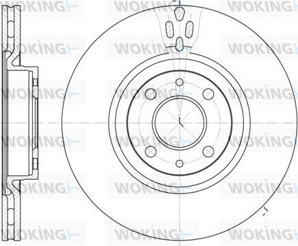 Woking D6316.11 - Bremžu diski autospares.lv