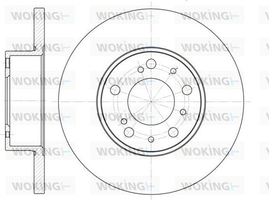 Woking D6334.00 - Bremžu diski www.autospares.lv