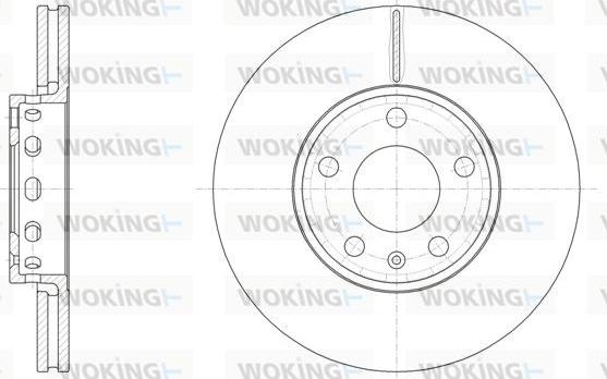 Woking D6328.10 - Тормозной диск www.autospares.lv