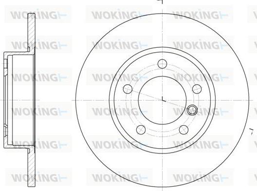 Woking D6323.00 - Тормозной диск www.autospares.lv