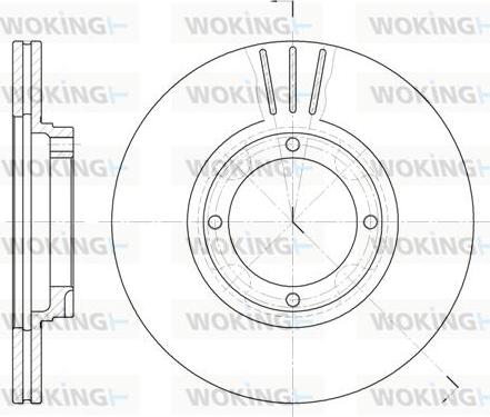 Woking D6374.10 - Bremžu diski autospares.lv